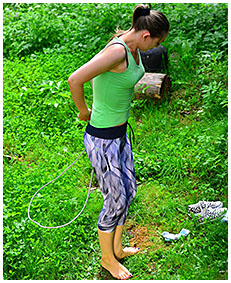 skipping rope damp tights situation with claudia 05