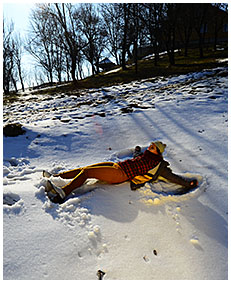 girl wetting herself in snow winter wetting her pants 02
