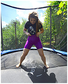 trampoline potty training for lola 0