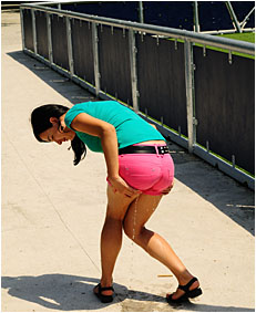 antonia wetting 00000009 shorts in public