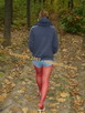 Pantyhose piss audrey-wettingsite red pantyhose pissing herself female desperation