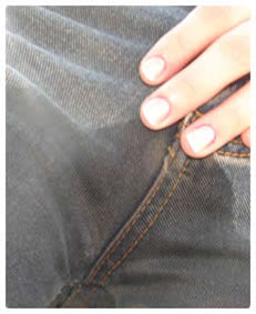 Wetting jeans pee desperation