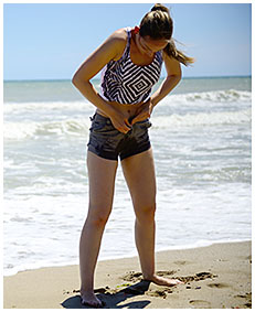 pissed shorts on the beach 02