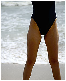 debbie pisses her swimsuit on the beach swim suit pee wetting swimsuits 05