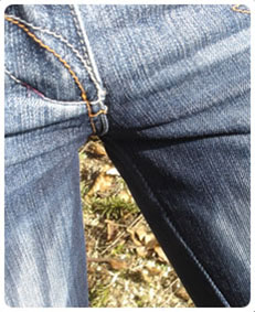 Jeans wetting