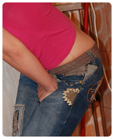 teen alice pissed her jeans in desperation